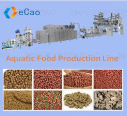 Aquatic feed production line